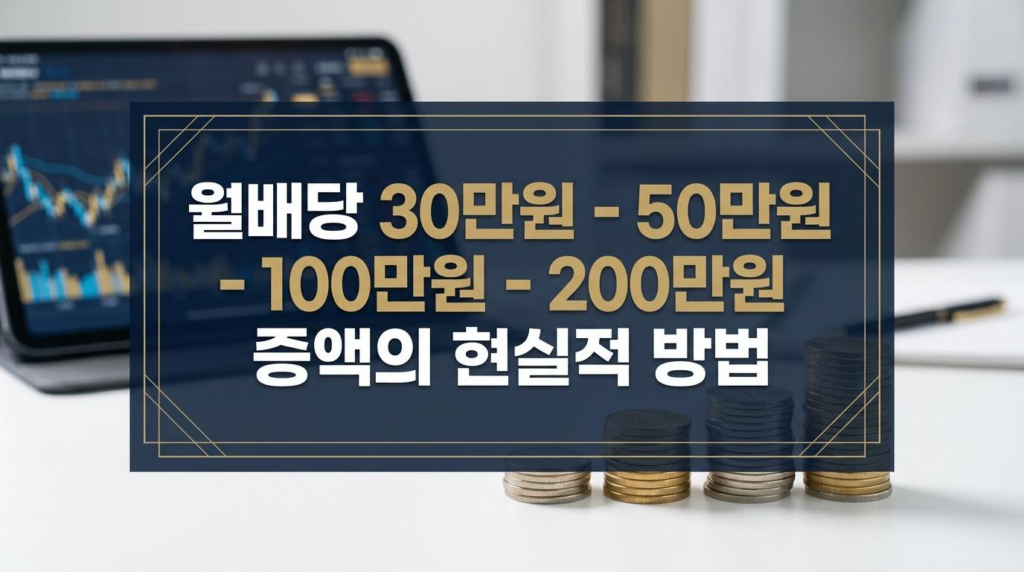 월배당 30만원 - 50만원 - 100만원 - 200만원 증액의 현실적 방법 (2026년 최신 가이드)