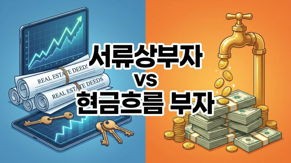 꼼짝 않는 부동산, 쏟아지는 배당금: 당신은 '서류상 부자'입니까, '현금흐름 부자'입니까?(2026년 ver)