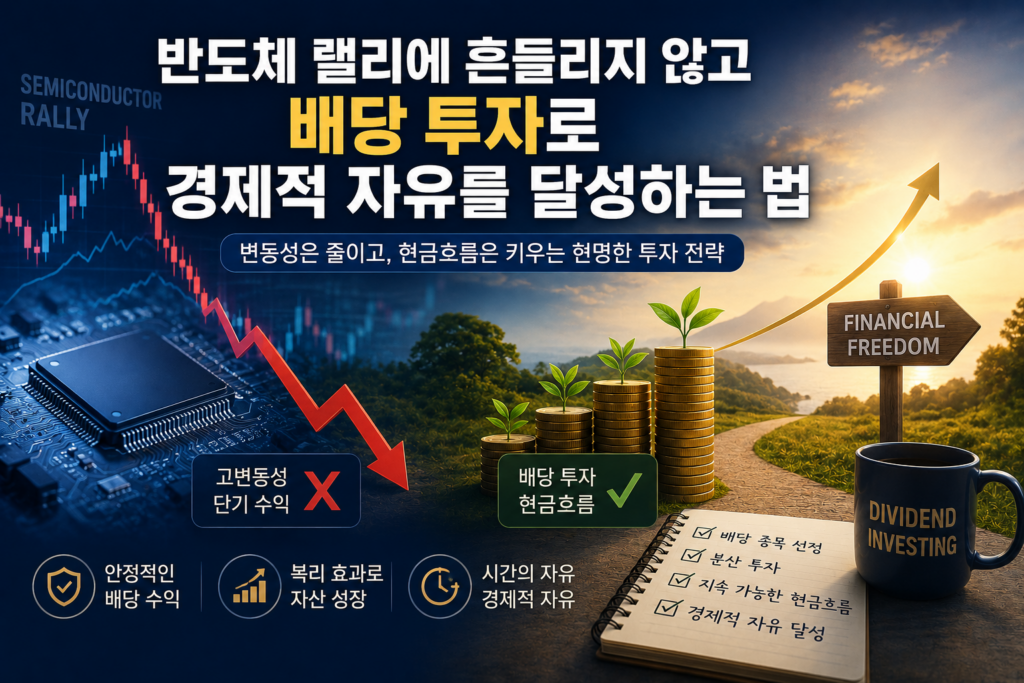 반도체 랠리에 흔들리지 않고 배당투자로 경제적자유를 달성하는 법