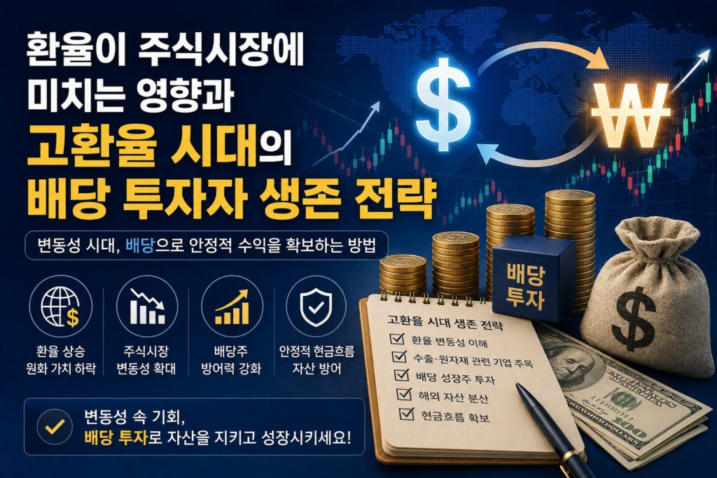 환율이 주식시장에 미치는 영향과 고환율시대의 배당투자 생존 전략