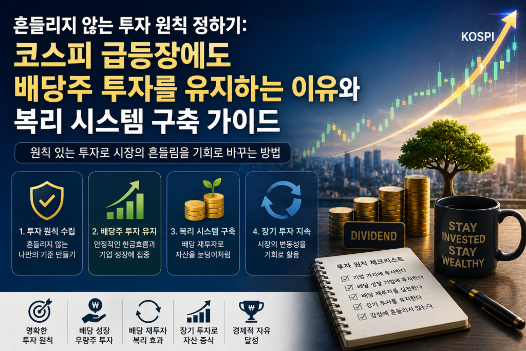 급등장 흔들림 없는 배당주 투자: 복리 시스템 구축 비법(2026ver)