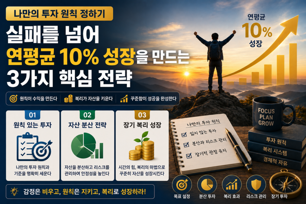 나만의 투자원칙 정하기: 연평균 10% 성장을 만드는 3가지 핵심 전략